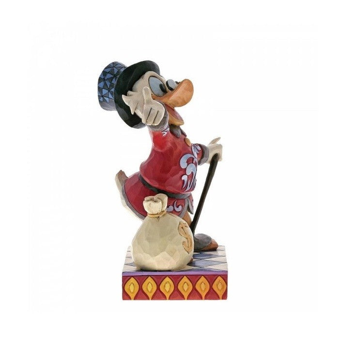 DISNEY TRADITIONS BY JIM SHORE TREASURE SEEKING TYCOON UNCLE SCROOGE WITH MONEY BAGS