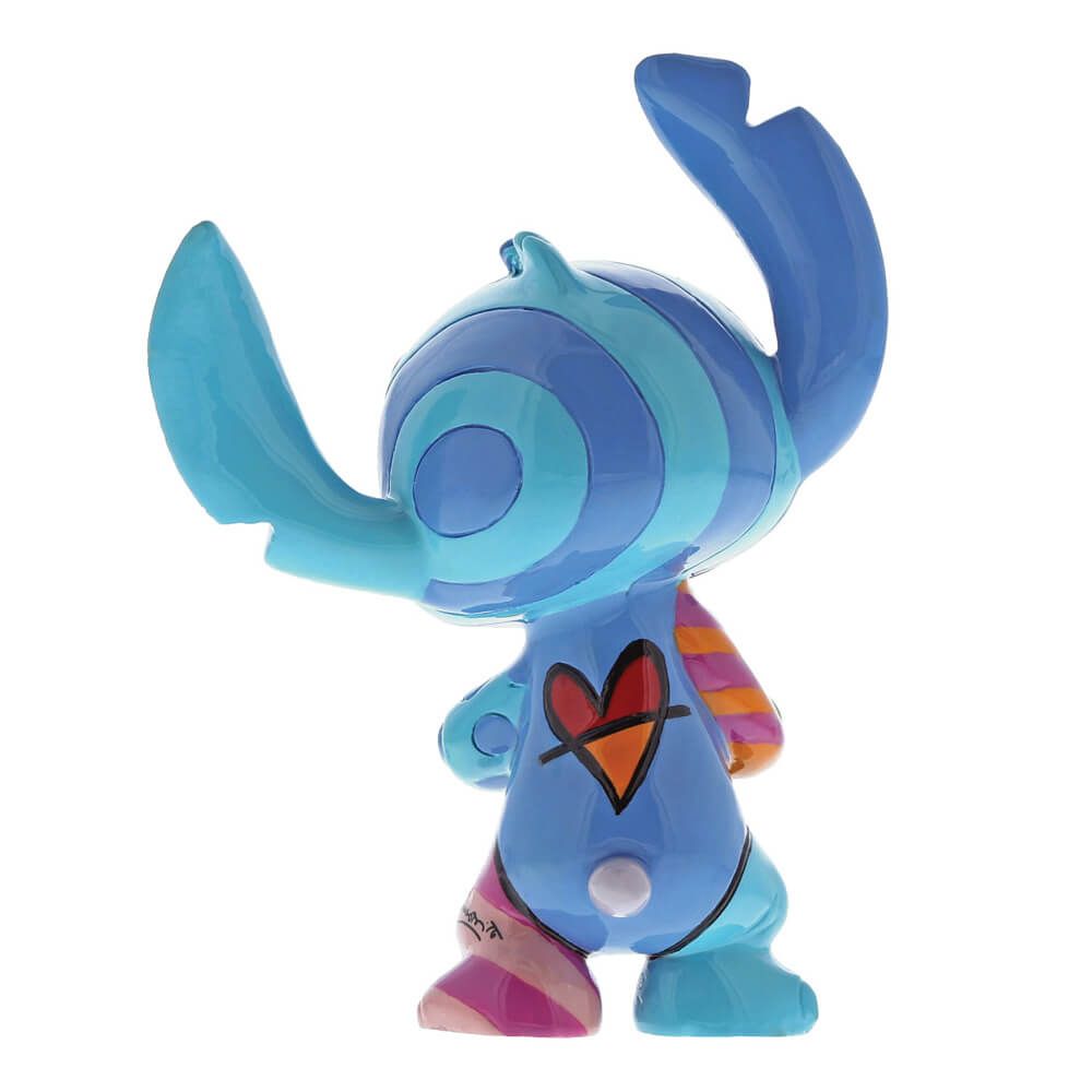DISNEY BRITTO STITCH STANDING HOLDING FROG MINI FIGURINE