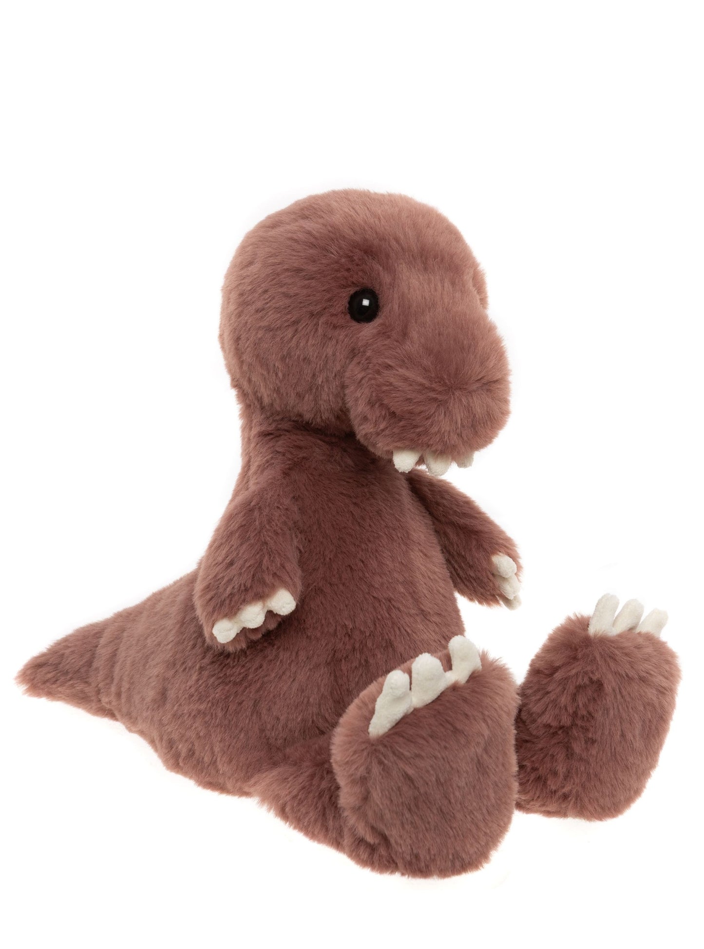 BEAR & ME BY CHARLIE BEARS TUSHY PEG T-REX DAMSON PINK