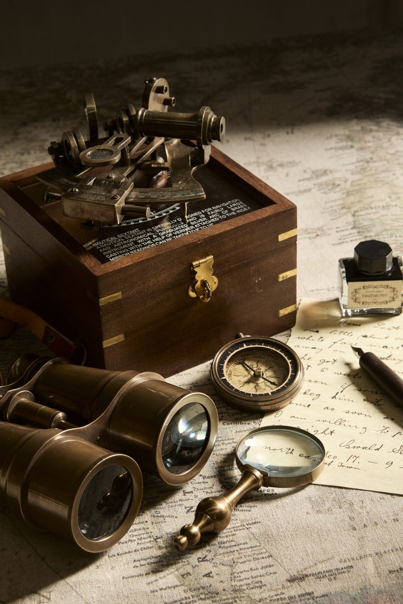 Brass Compass North