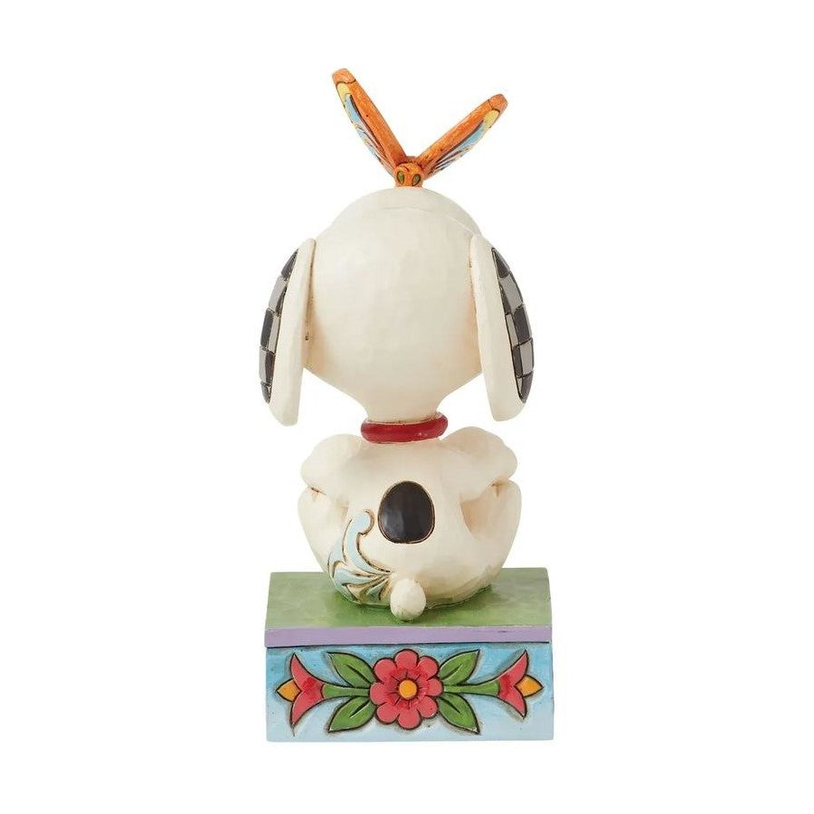 PEANUTS BY JIM SHORE MINI SNOOPY WITH BUTTERFLY