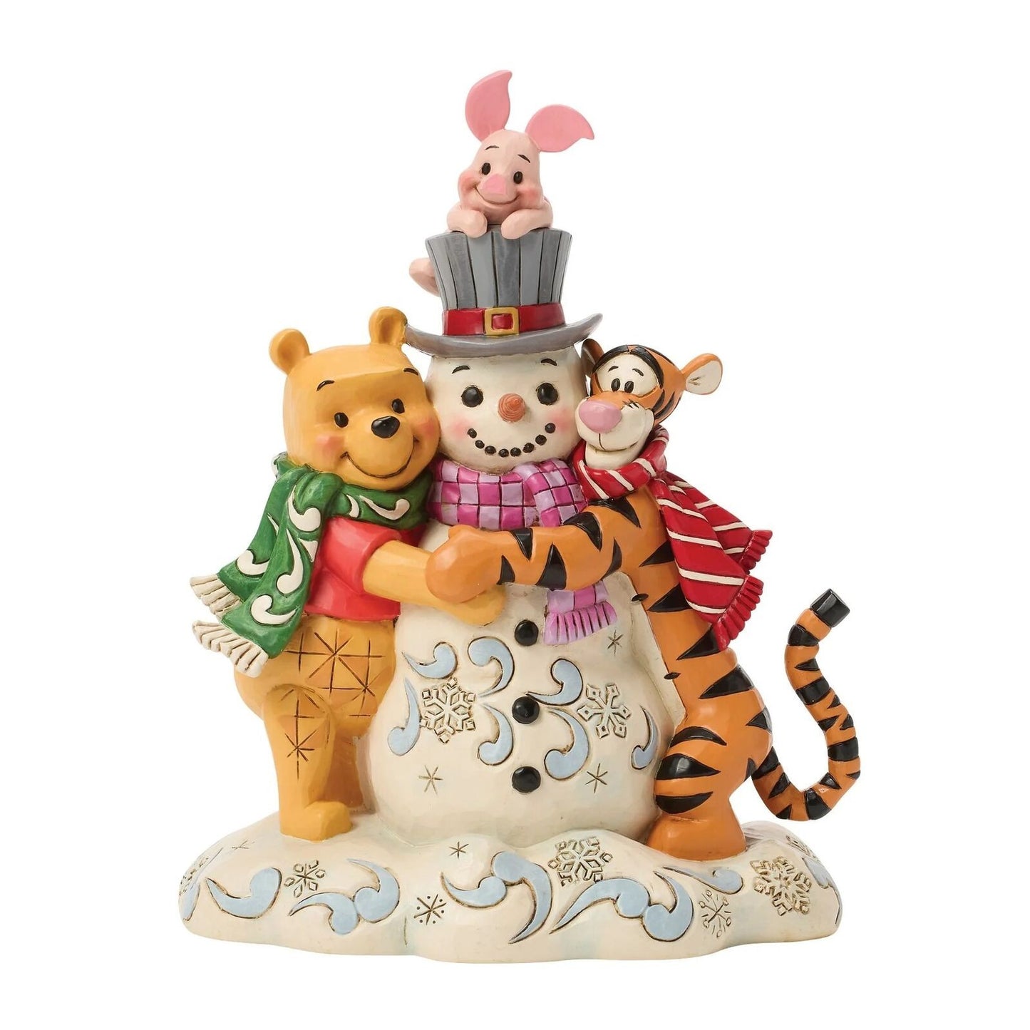 DISNEY TRADITIONS BY JIM SHORE CHRISTMAS POOH & FRIENDS SNOWMAN