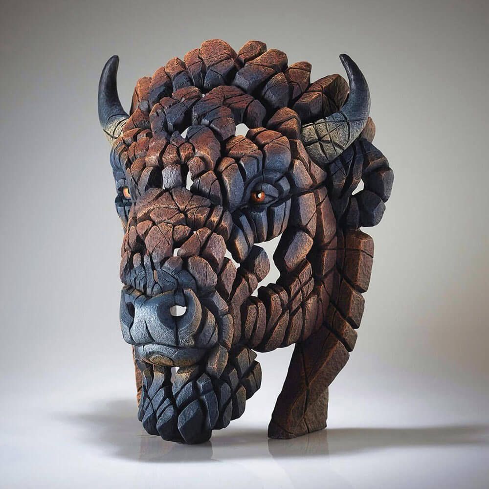 Edge Sculpture American Bison Bust Figurine