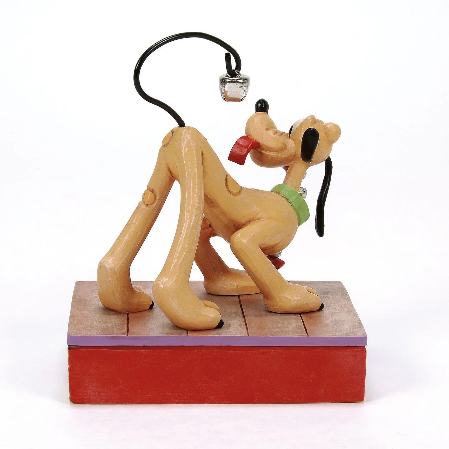 DISNEY TRADITIONS BY JIM SHORE PLUTO WITH CHRISTMAS BELLS ON TAIL