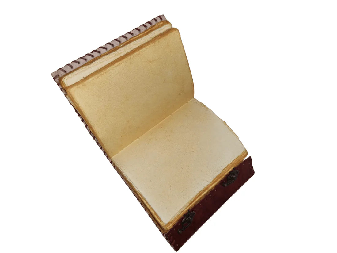 Leather Journal Parchment Style Paper With Stones