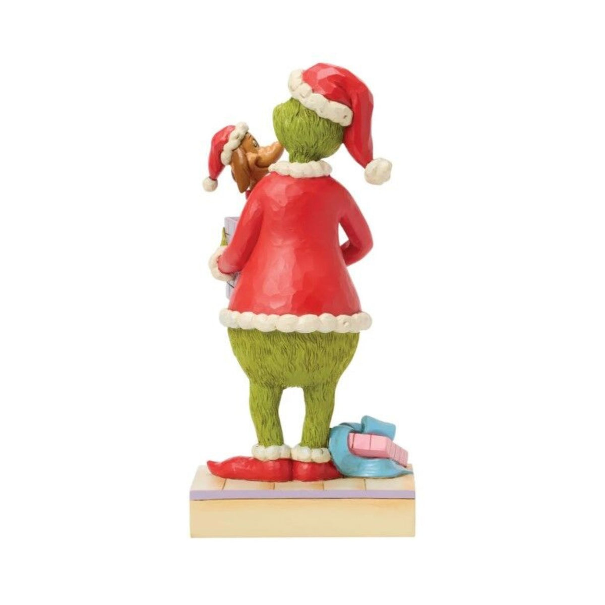 The Grinch By Jim Shore Grinch Holding Gift With Max