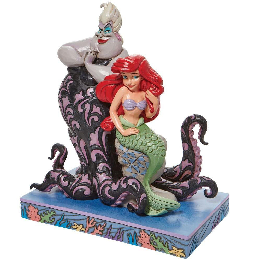 DISNEY TRADITIONS BY JIM SHORE ARIEL & URSULA FIGURINE 24CM