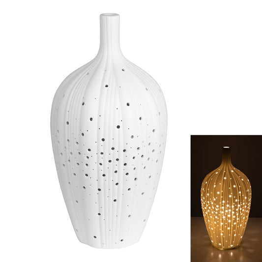 Porcelain Bisque Bottle Lamp Small