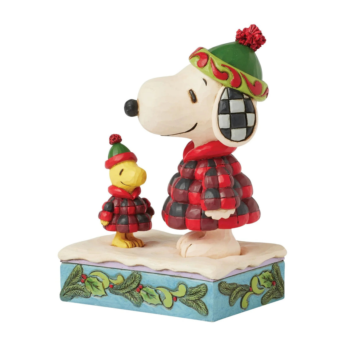 Peanuts By Jim Shore Snoopy & Woodstock In Puffer Jackets