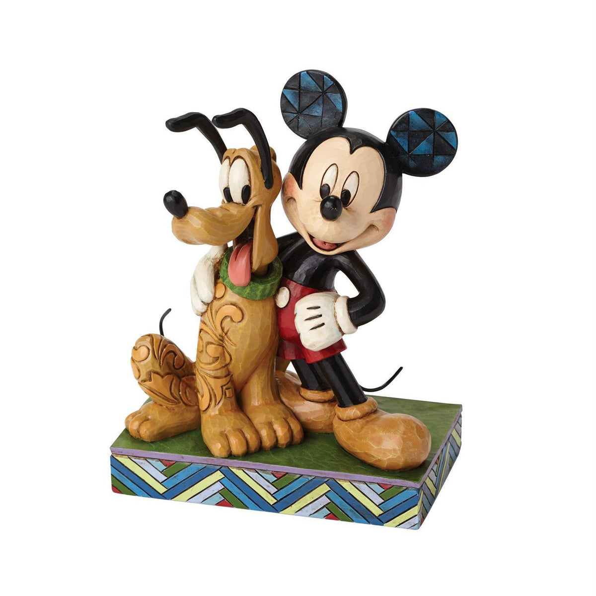 DISNEY TRADITIONS BY JIM SHORE MICKEY & PLUTO 15CM