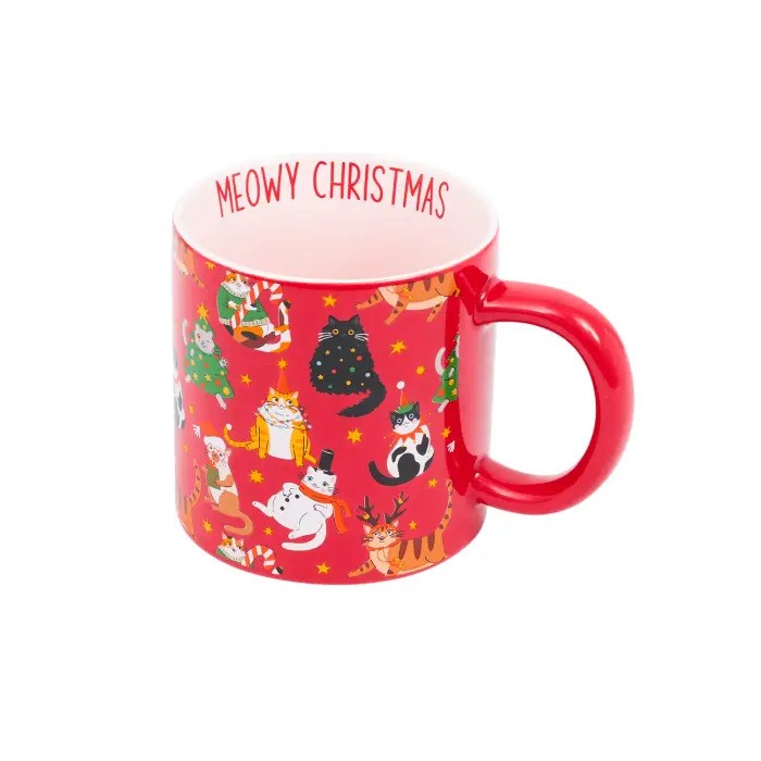 Christmas Mug Festive Cats