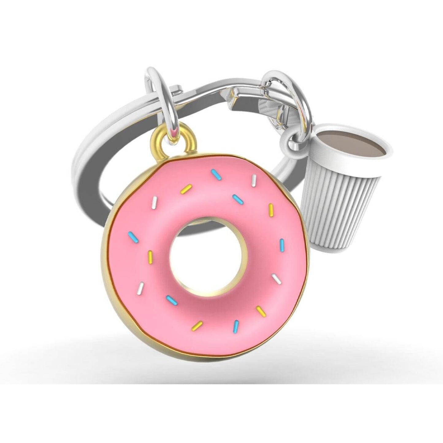 METALMORPHOSE KEYCHAIN DONUT & COFFEE