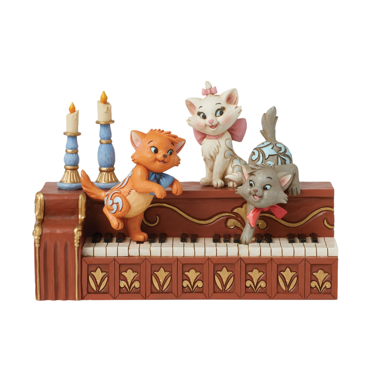 DISNEY TRADITIONS BY JIM SHORE ARISTOCAT KITTENS ON PIANO
