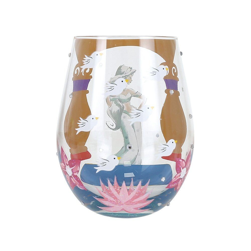 Disney Lolita Stemless Glass Jasmine 'Let Your Dreams Soar'