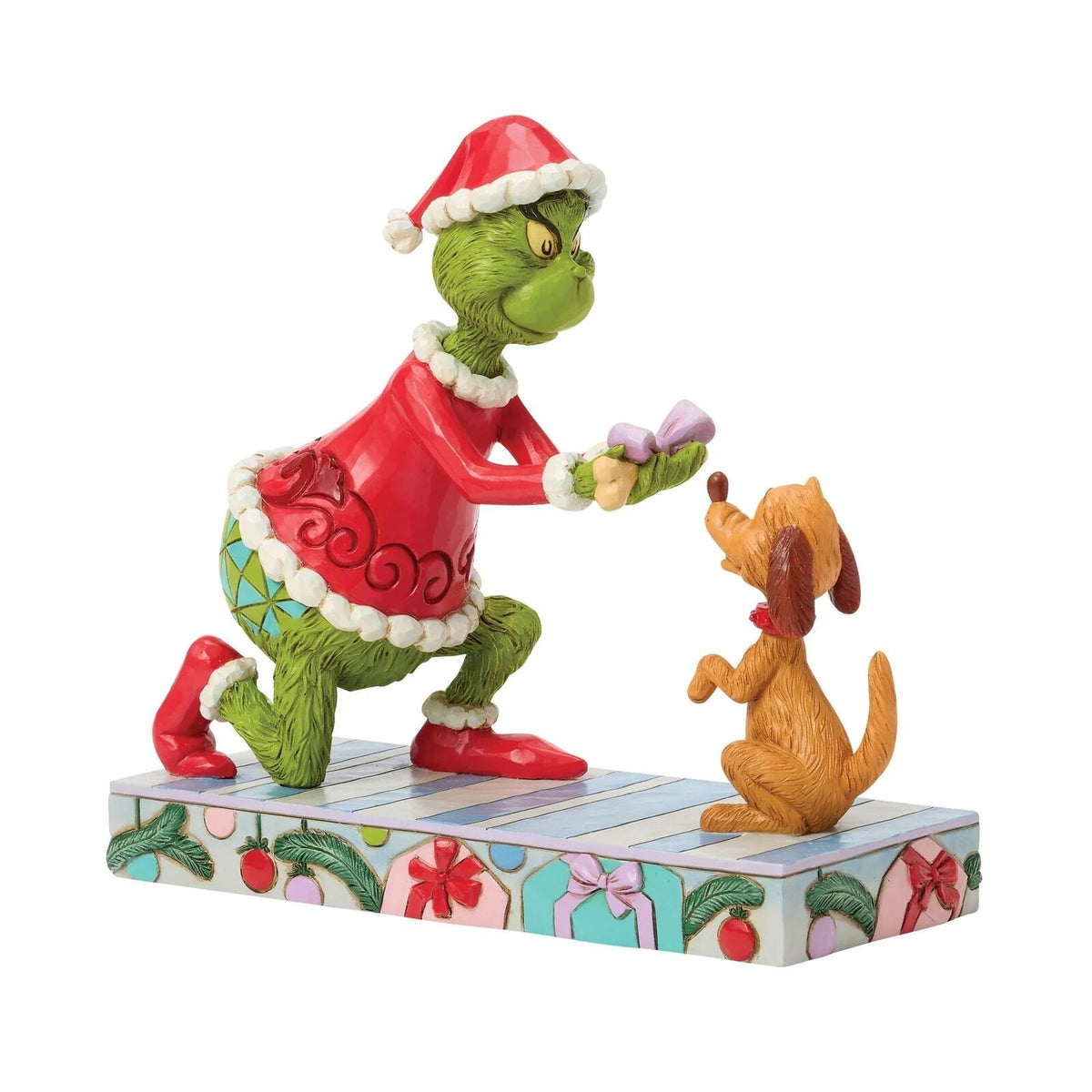 The Grinch By Jim Shore Grinch Giving Max A Bone