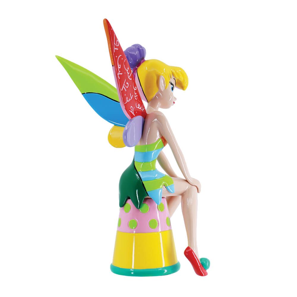 DISNEY BRITTO TINKER BELL SITTING ON THIMBLE LARGE FIGURINE
