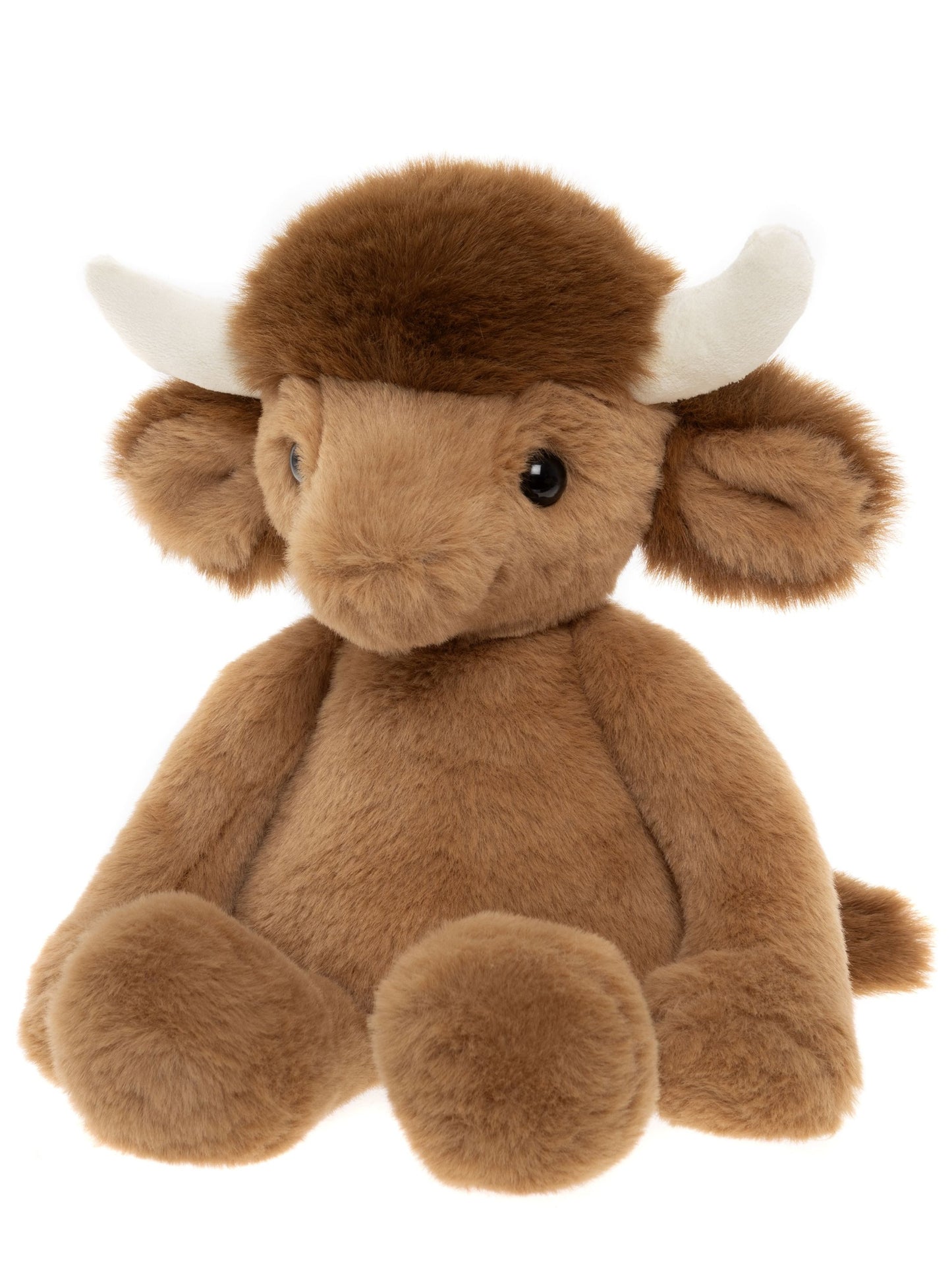 BEAR & ME BY CHARLIE BEARS HENRY HIGHLAND COW OATMEAL BROWN
