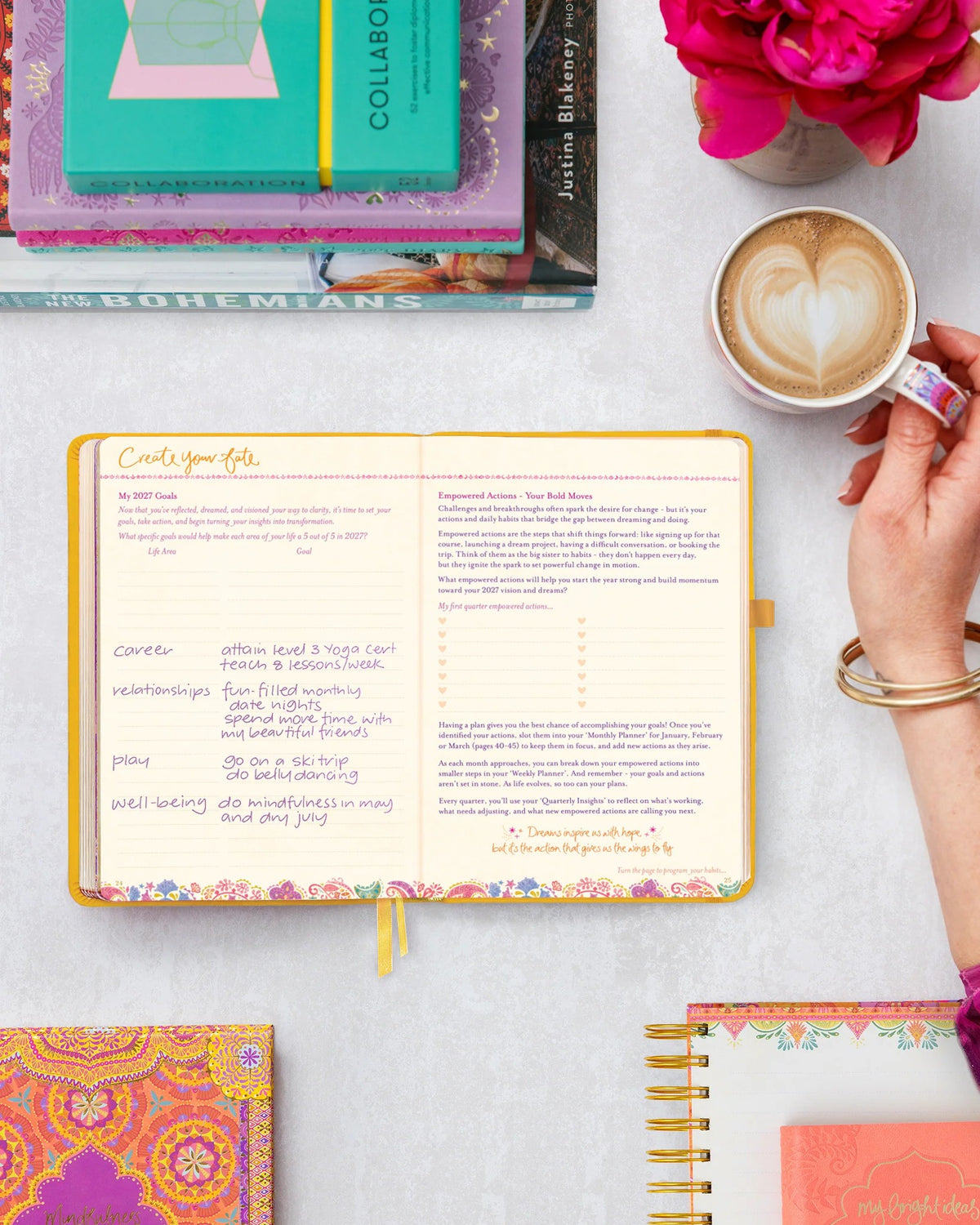 Intrinsic 2027 Diary Planner The Year For Joy & Happiness - Limoncello Yellow