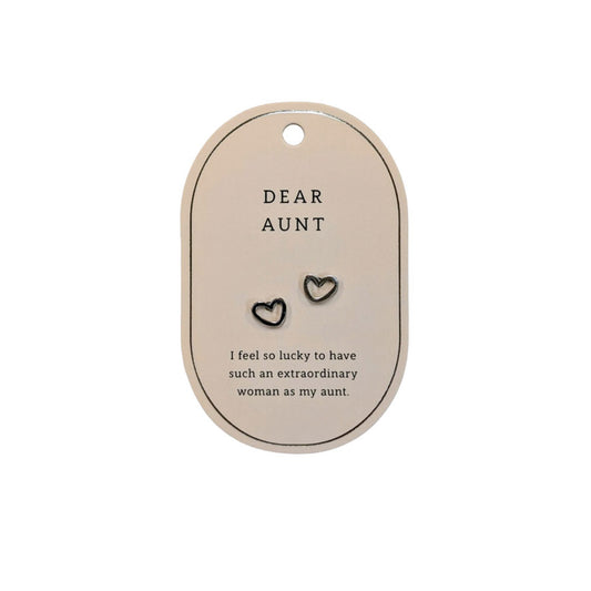 SWEETHEART AUNT SILVER EARRINGS