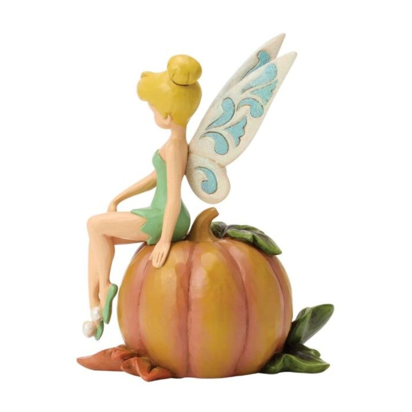 DISNEY TRADITIONS BY JIM SHORE TINKER BELL ON PUMPKIN