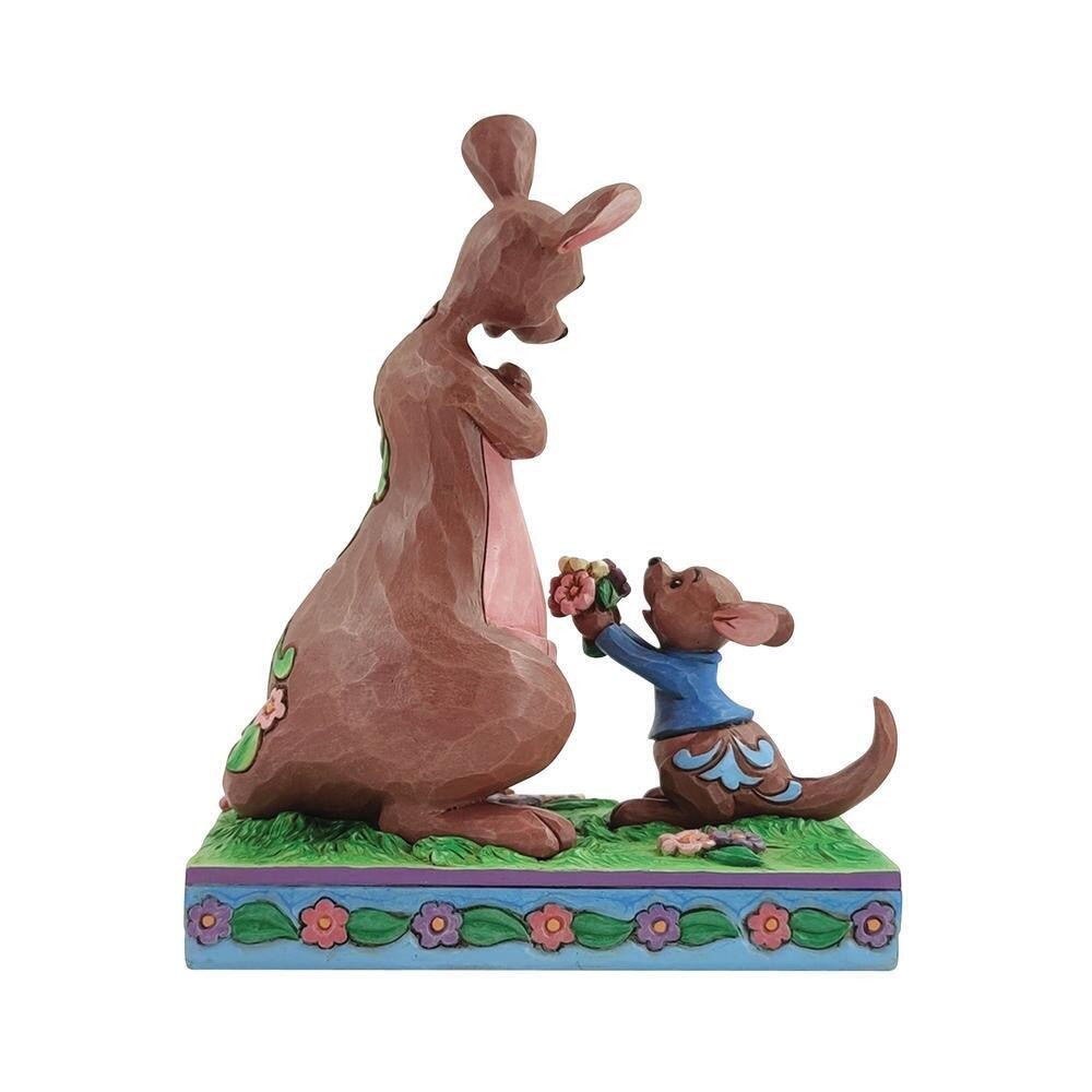 DISNEY TRADITIONS BY JIM SHORE ROO GIVING KANGA FLOWERS