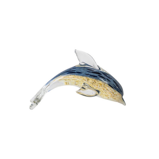 ZIBO ART GLASS DOLPHIN DOFI