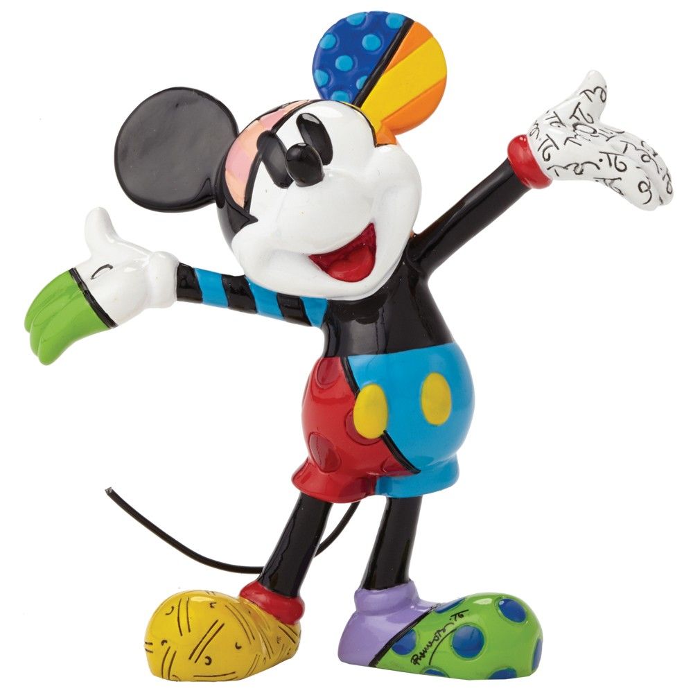 DISNEY BRITTO MICKEY MOUSE ARMS OUT MINI FIGURINE
