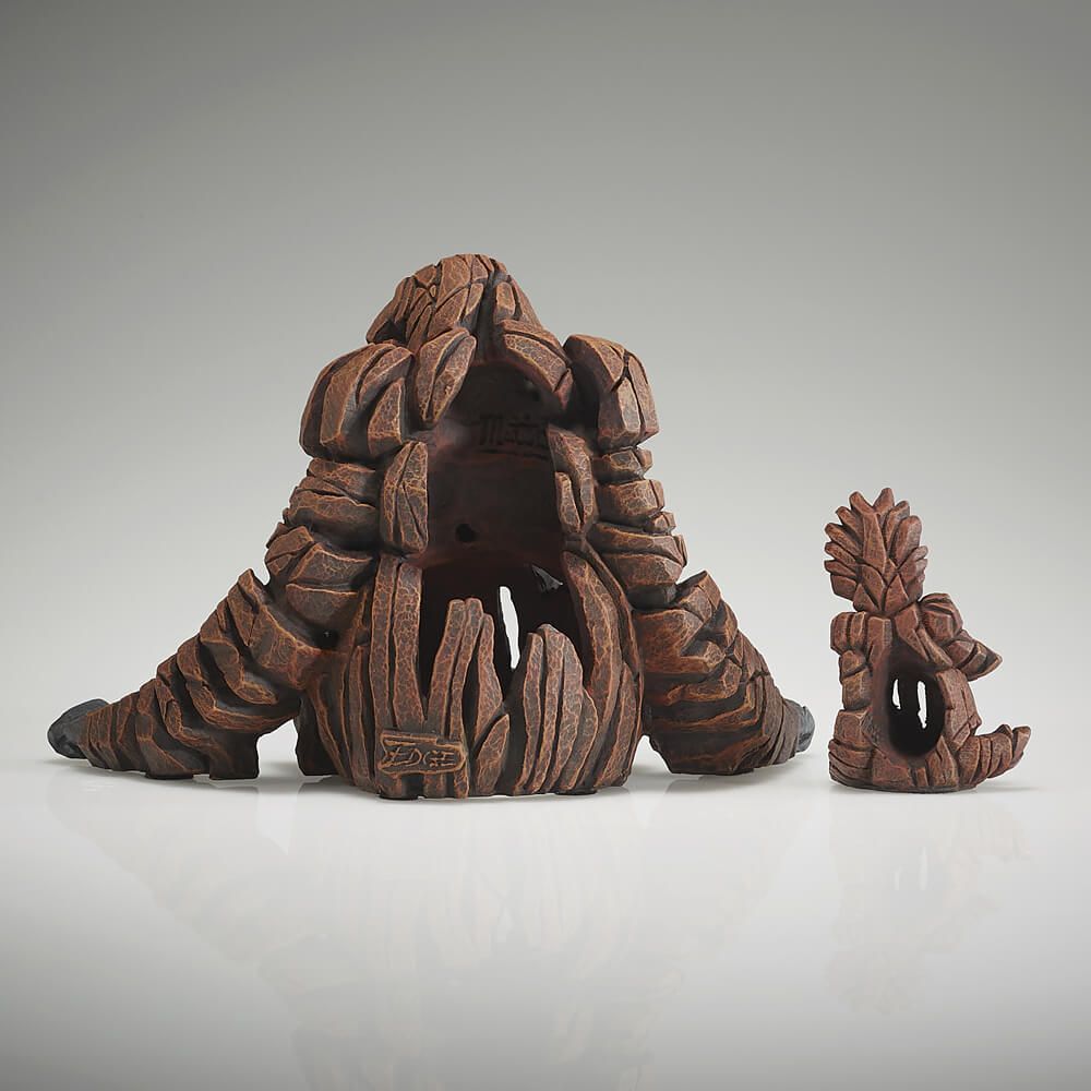 EDGE SCULPTURE MINIATURE ORANGUTAN SET MOTHER & BABY