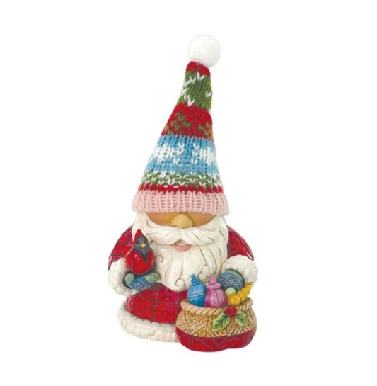 HEARTWOOD CREEK CHRISTMAS GNOME WITH KNITTED HAT 14CM