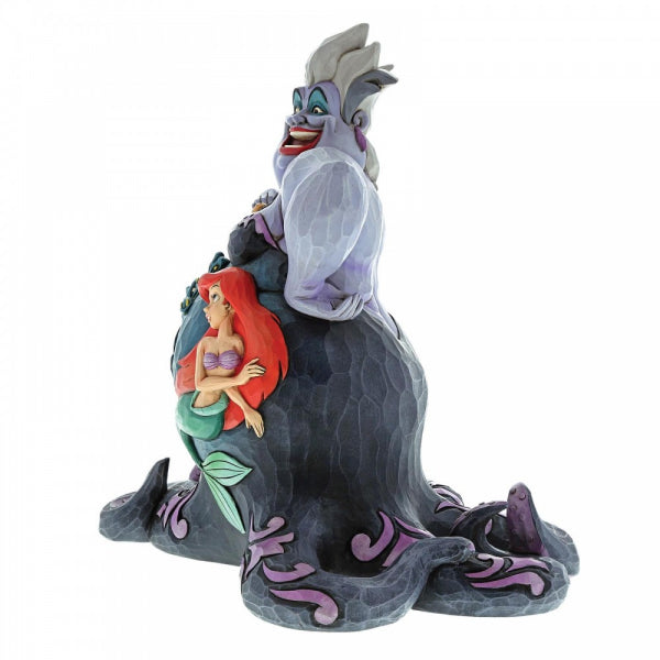 DISNEY TRADITIONS BY JIM SHORE URSULA WITH ARIEL SCENE