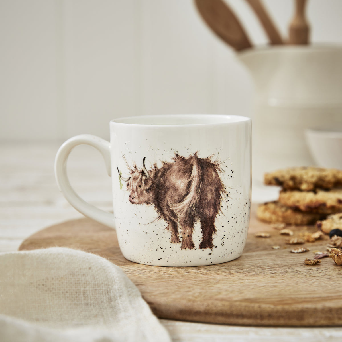 ROYAL WORCESTER WRENDALE MUG HIGHLAND COW