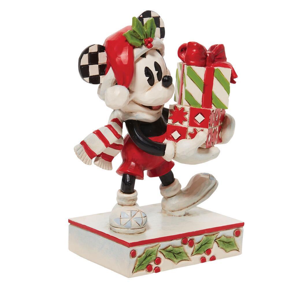 DISNEY TRADITIONS BY JIM SHORE MICKEY STACKED PRESENTS 11CM