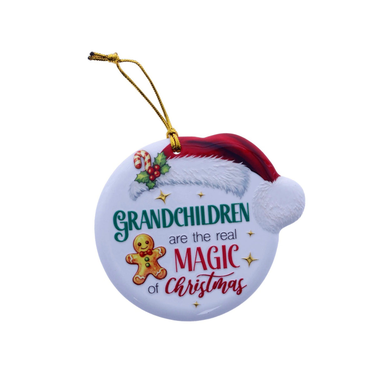 Christmas Sentiment Ceramic Plaque Grandchildren