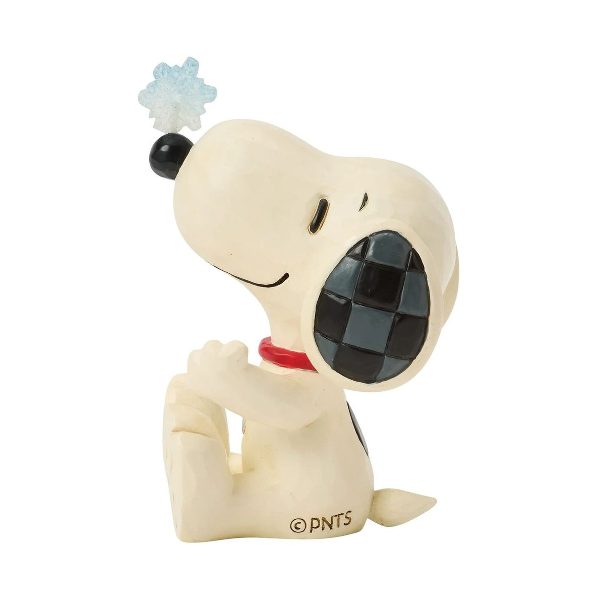 Peanuts By Jim Shore Mini Snoopy With Snowflake On Nose