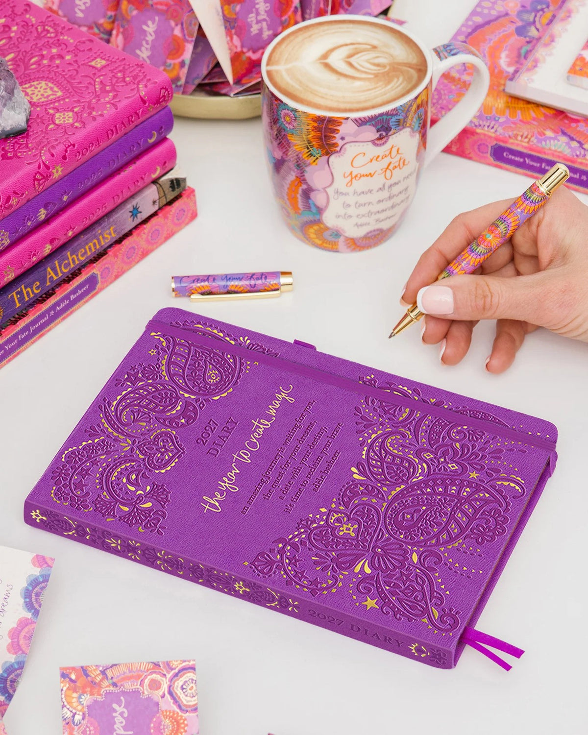 Intrinsic 2027 Diary Planner The Year To Create Magic - Berry Bliss Purple