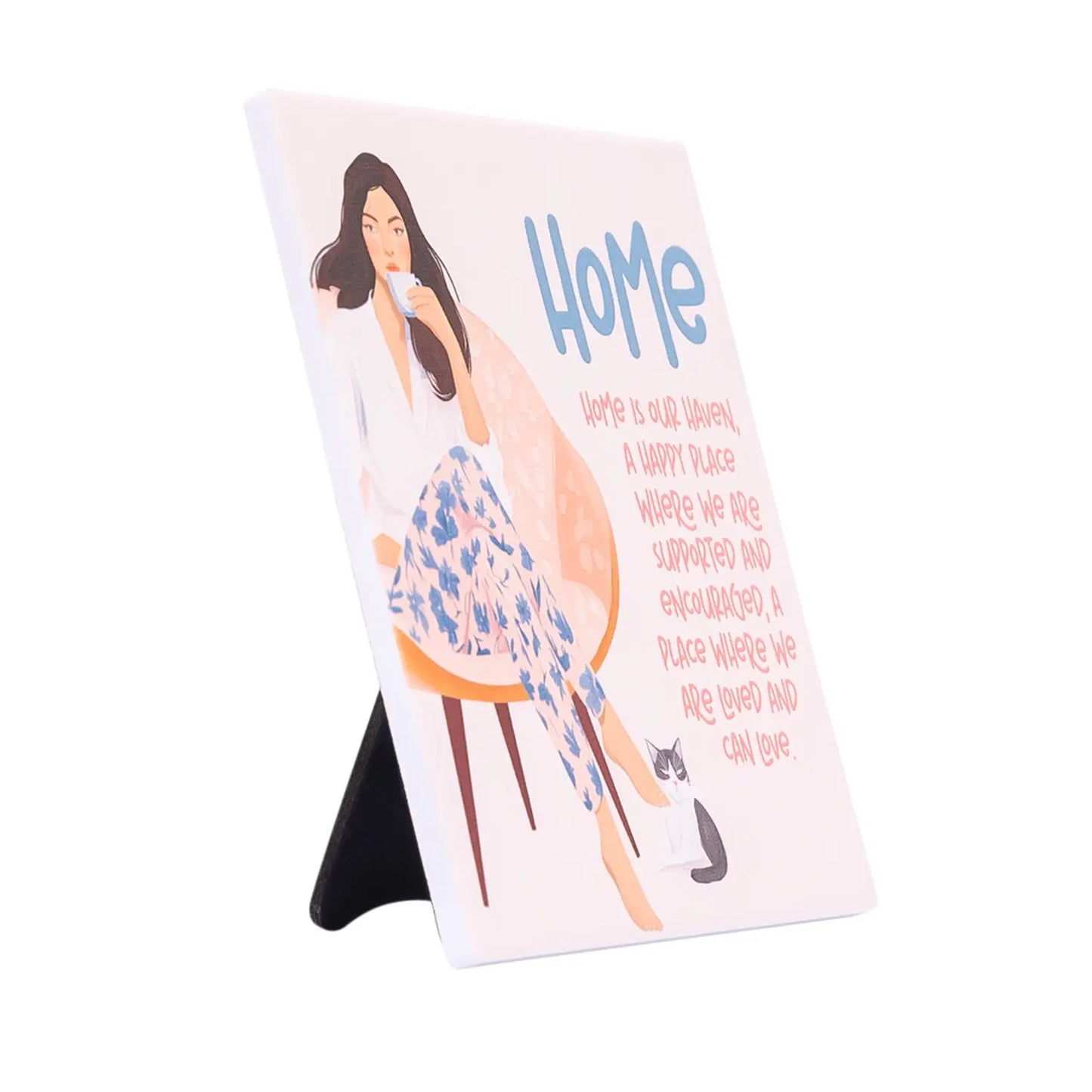 Ceramic Verse Plaque Billie Home