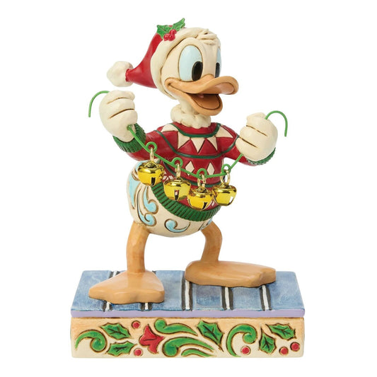 DISNEY TRADITIONS BY JIM SHORE CHRISTMAS DONALD DUCK WITH BELLS