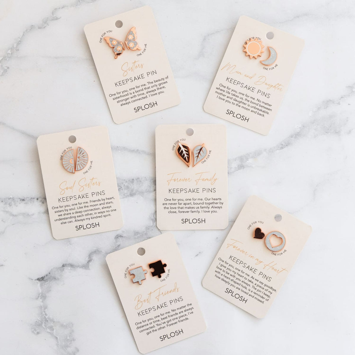Keepsake Pin Forever Connected Family