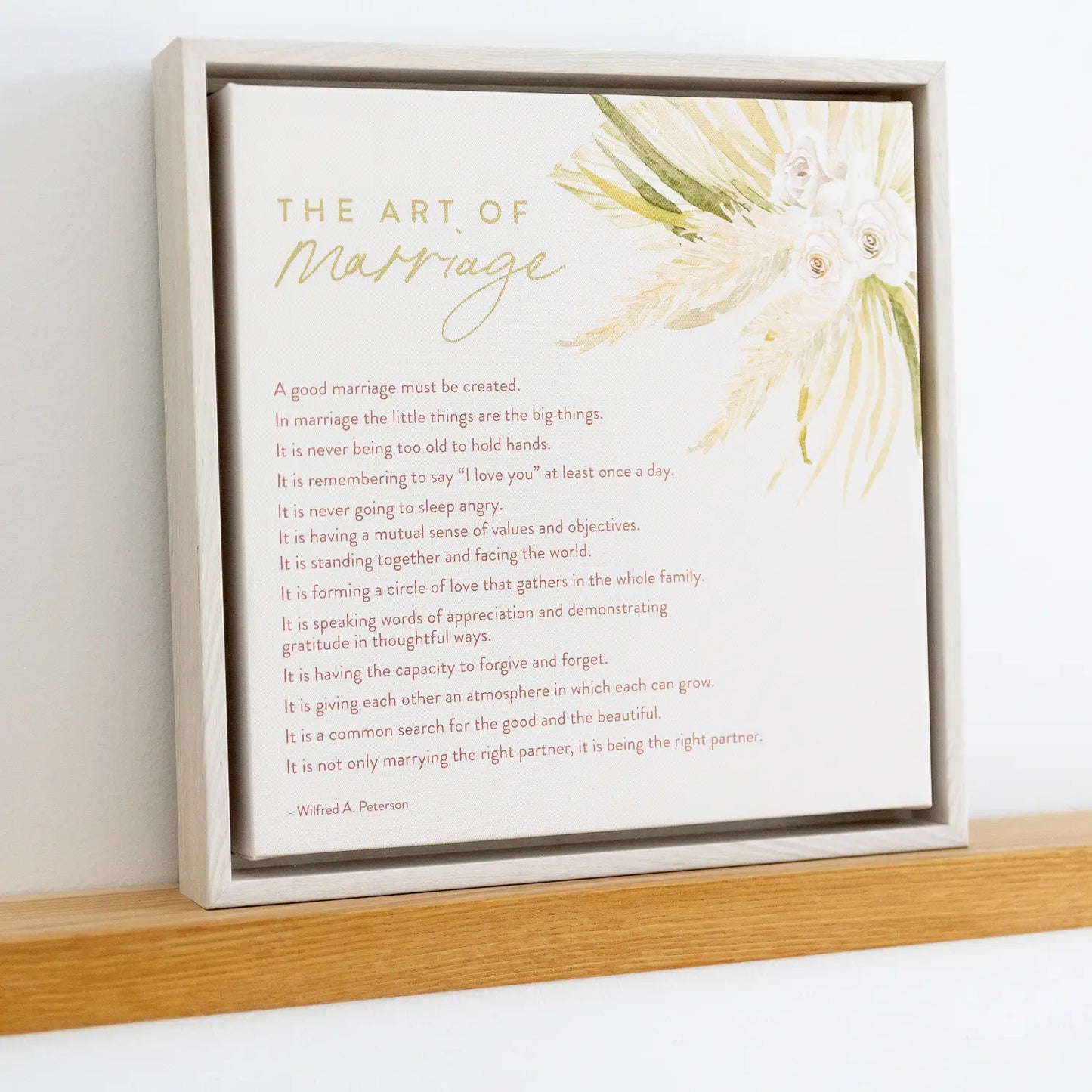 Wedding Framed Canvas The Art Of Marriage