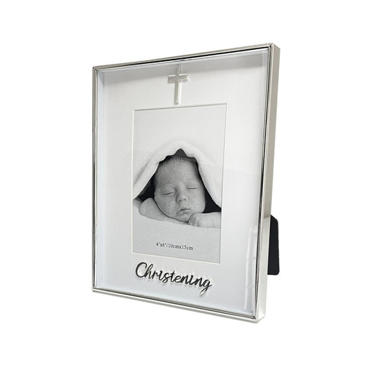 Photo Frame Boxed Design Christening 4x6