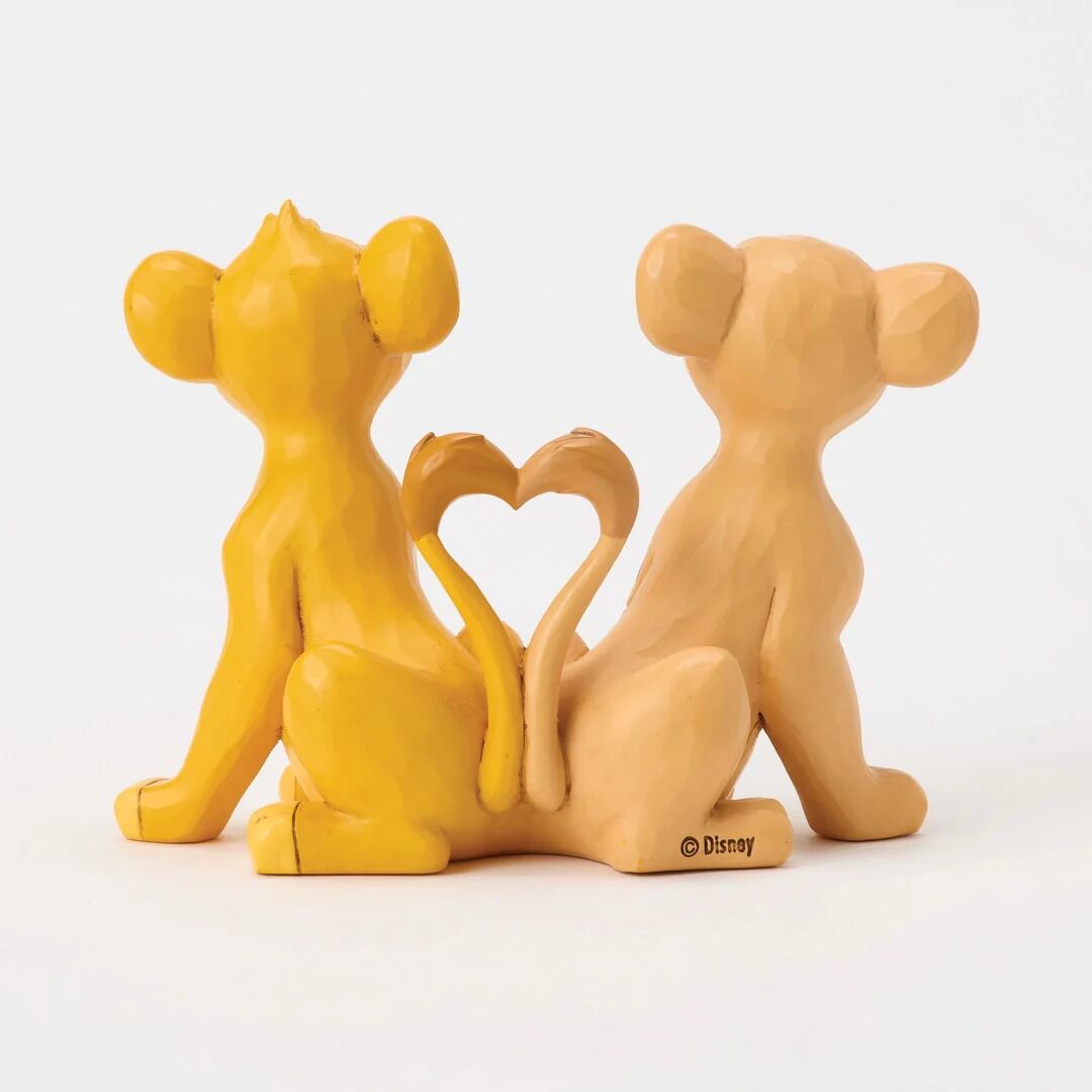 DISNEY TRADITIONS BY JIM SHORE SIMBA & NALA HEART TAILS