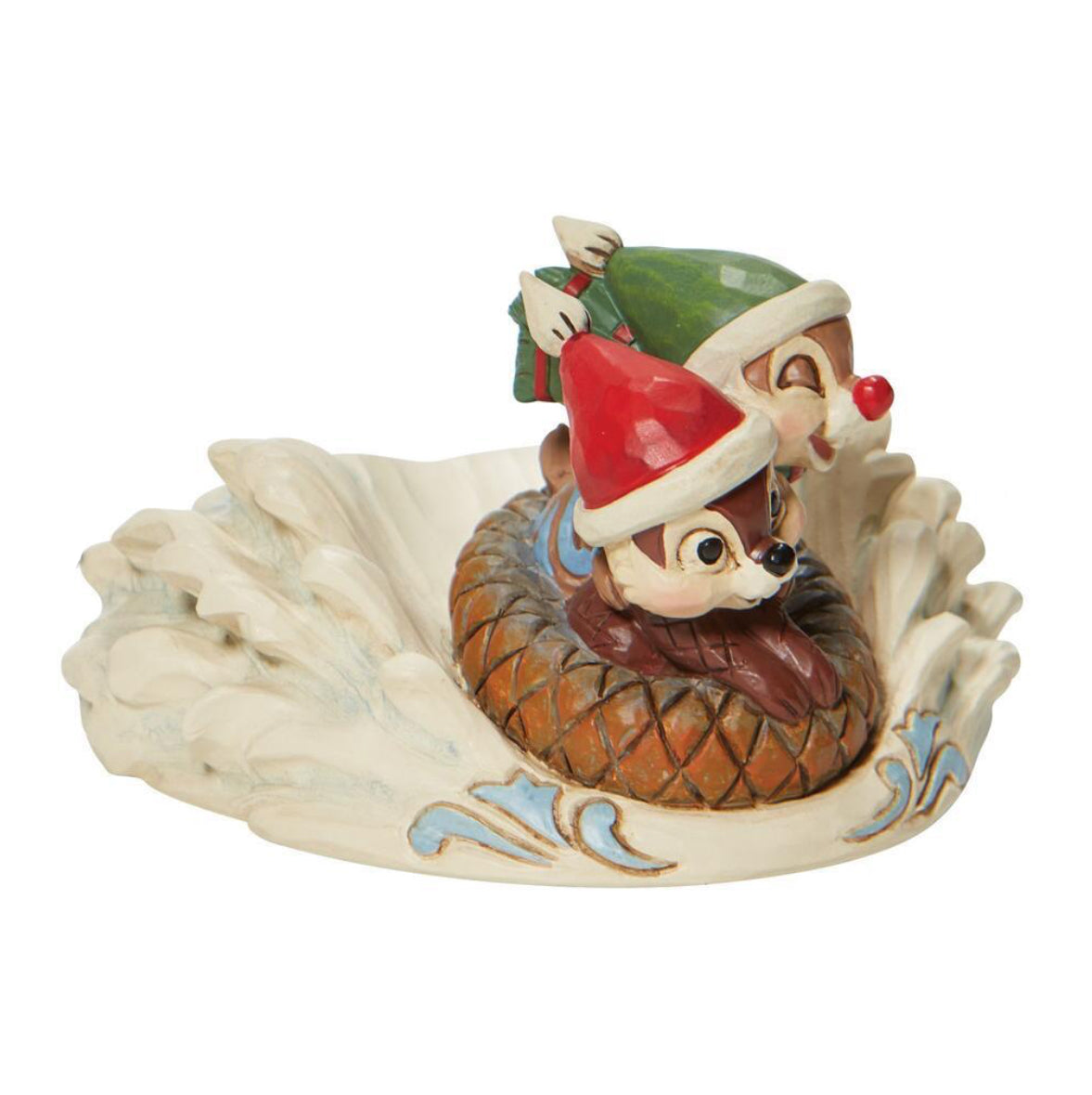 DISNEY TRADITIONS BY JIM SHORE CHIP N' DALE SLEDDING