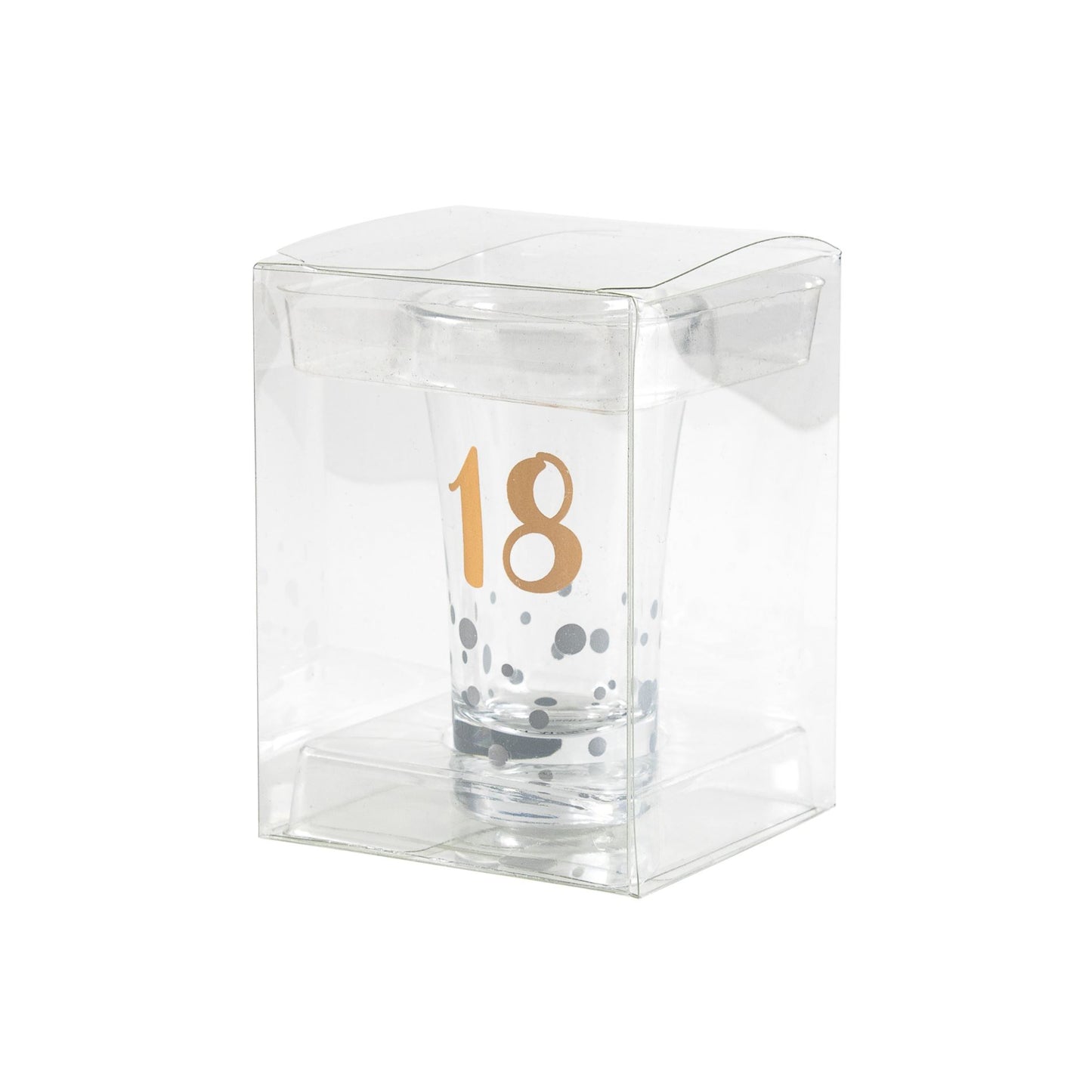 SHOT GLASS ROSE GOLD 18TH BIRTHDAY