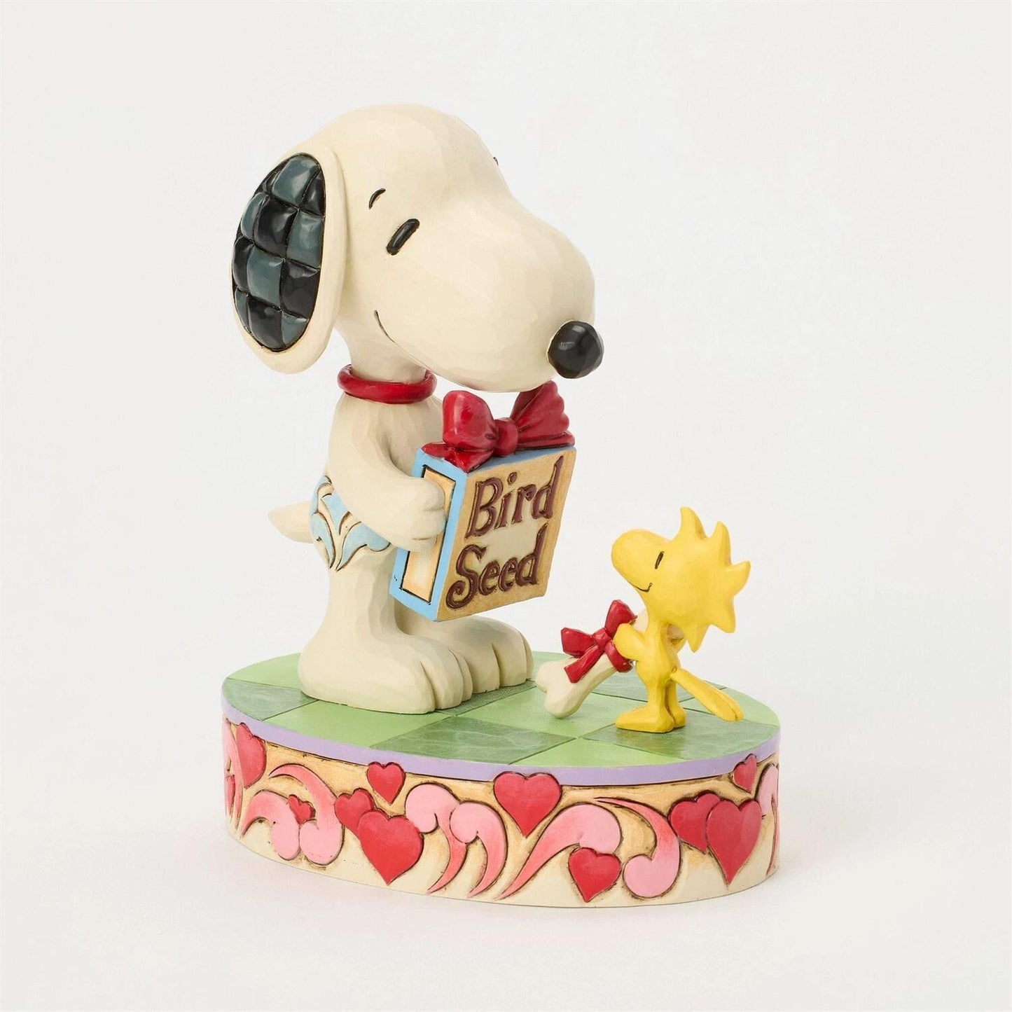PEANUTS BY JIM SHORE SNOOPY AND WOODSTOCK WITH GIFTS