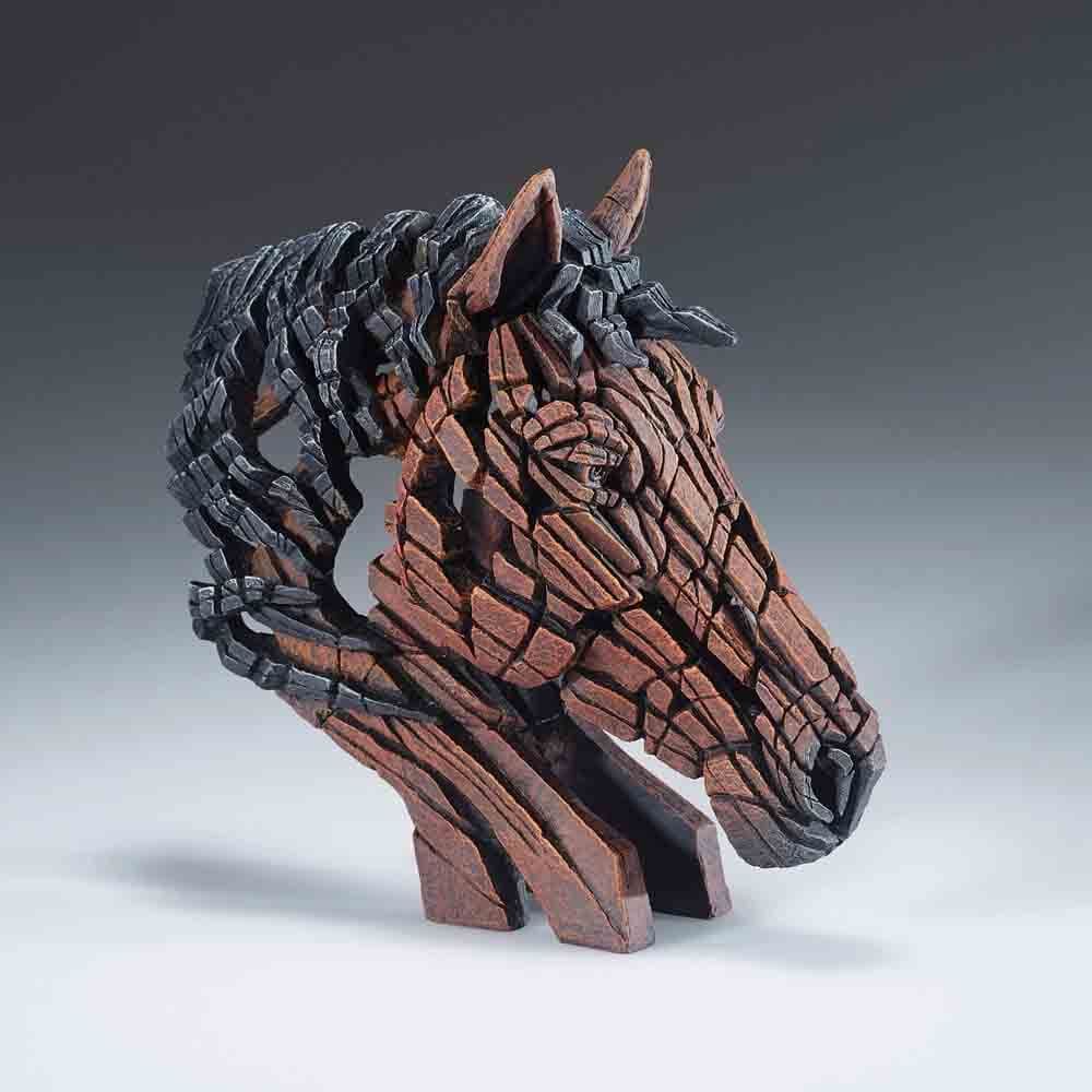 EDGE SCULPTURE MINIATURE HORSE BUST