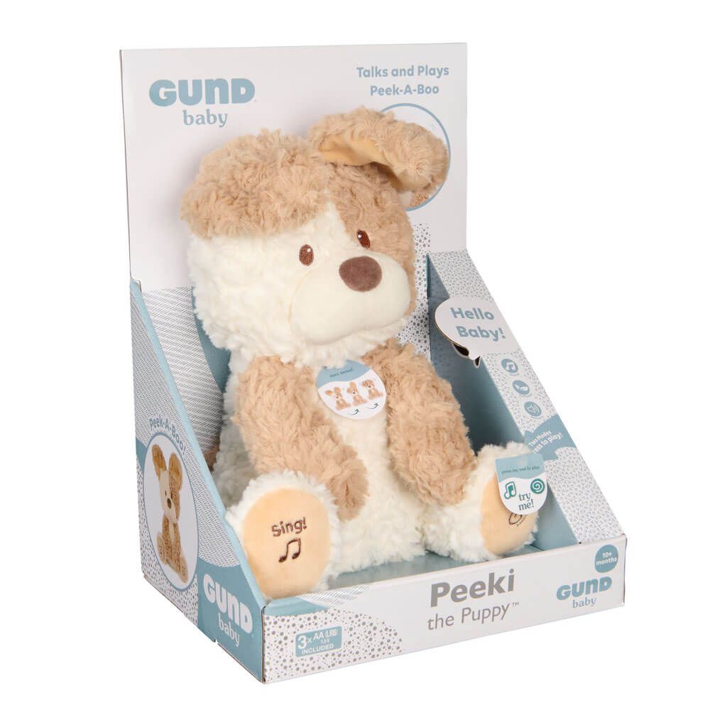GUND ANIMATED PEEKI THE PUPPY PLUSH