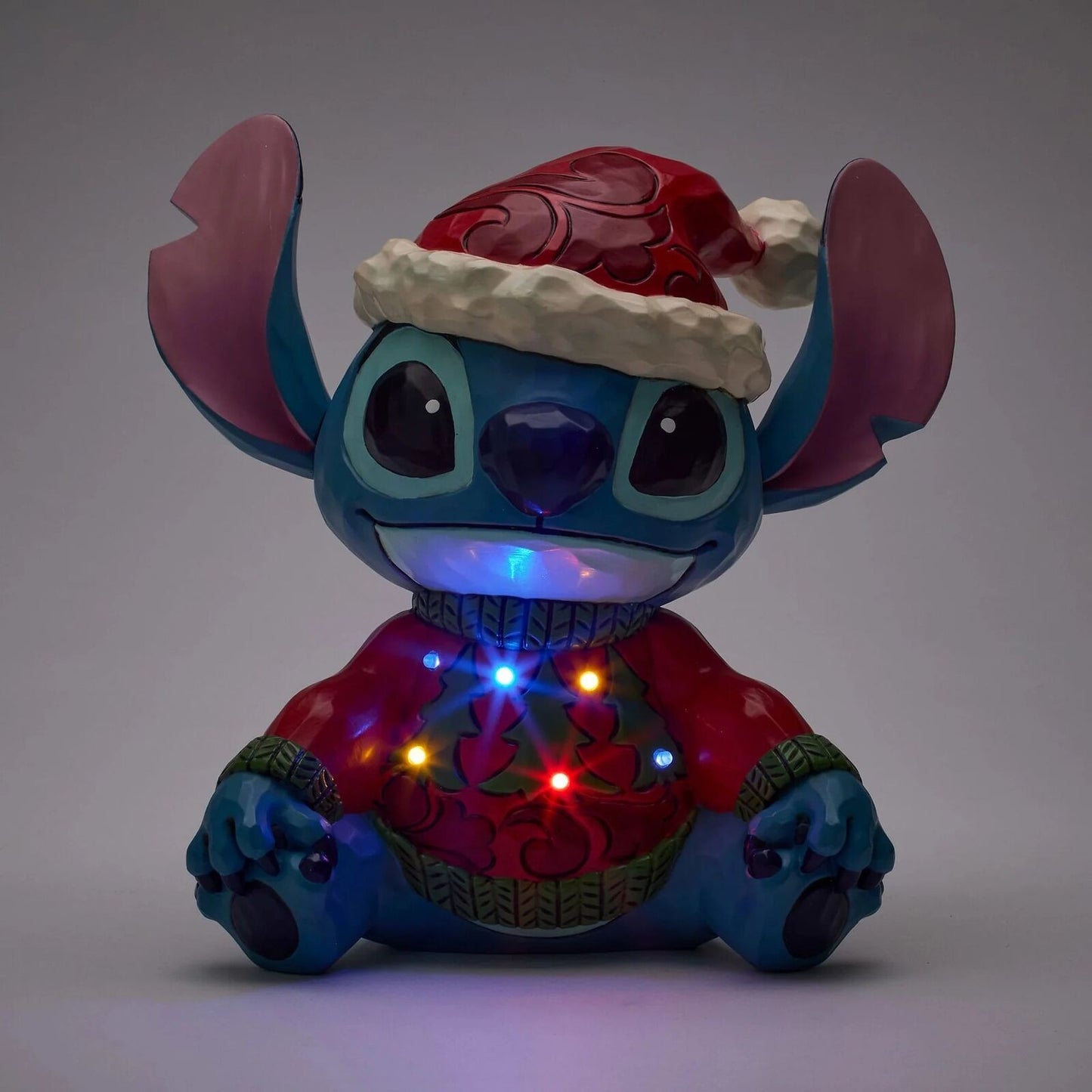 DISNEY TRADITIONS BY JIM SHORE CHRISTMAS STITCH SWEATER LED