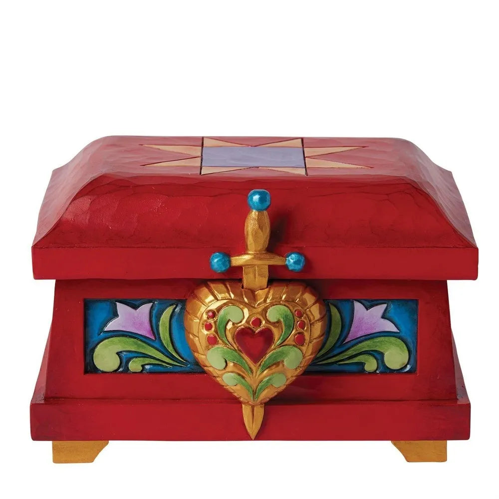 DISNEY TRADITIONS BY JIM SHORE THE QUEENS TRINKET BOX