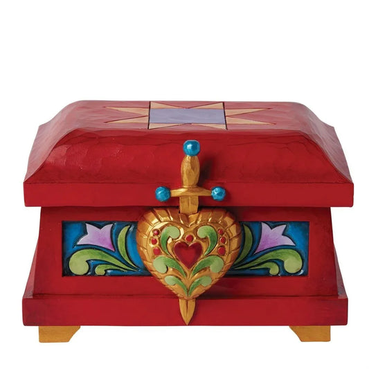 DISNEY TRADITIONS BY JIM SHORE THE QUEENS TRINKET BOX