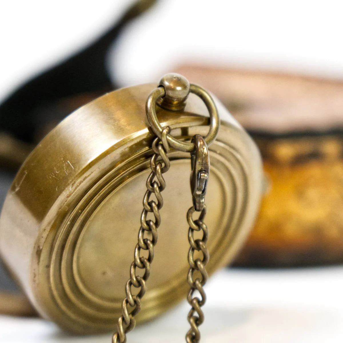 Brass Compass Plain Design Engravable